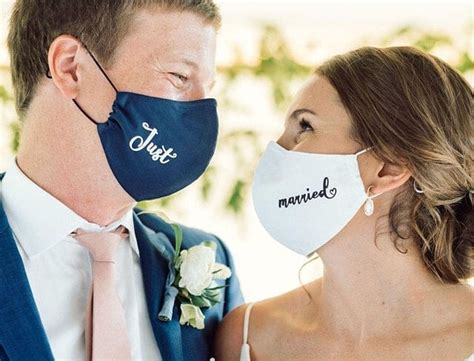 Wedding Face Mask Bride And Groom Face Mask Mr And Mrs Masks Etsy Uk