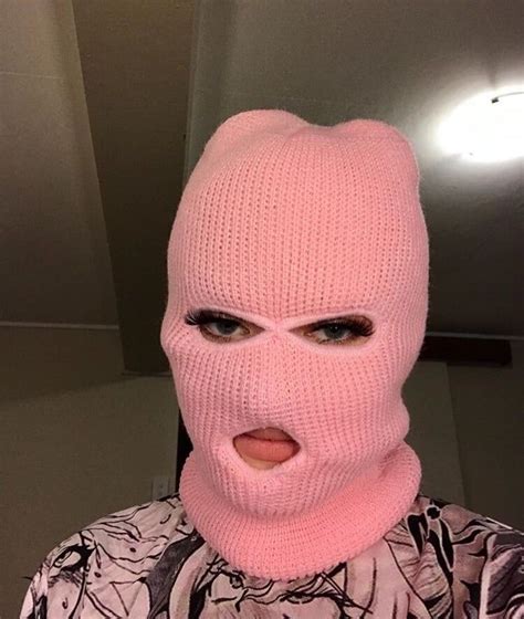 Pɪɴᴛᴇʀᴇꜱᴛ ᴍᴜʀʏꜱ Gangsta Ski Mask Aesthetic Embroidered