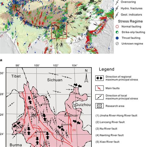 Regional Faulting Belts And Local Tectonic Stress Regimes In The