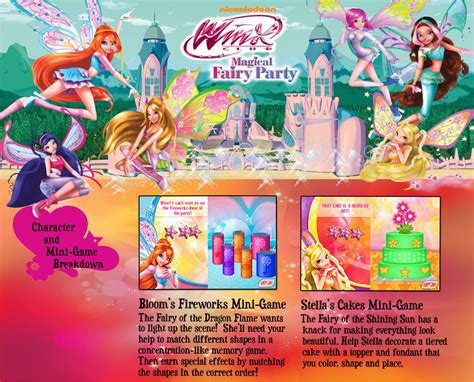 Winx Club Magical Fairy Party Character And Mini Games Details Revealed