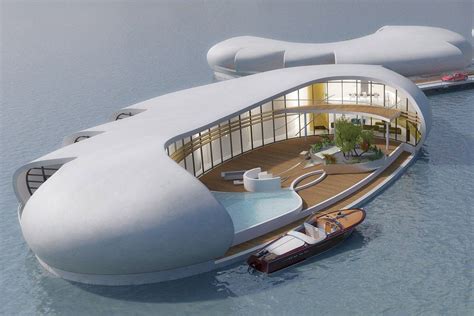 Cityscape Global Taster Futuristic Spaceship Style Floating Homes Are