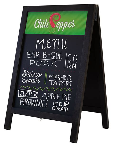 32 Deluxe Wood A Frame Chalkboard Kit Epic Displays