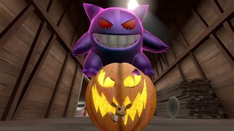 SFM Gengar Gassy Halloween Trick To Eevee Animation YouTube