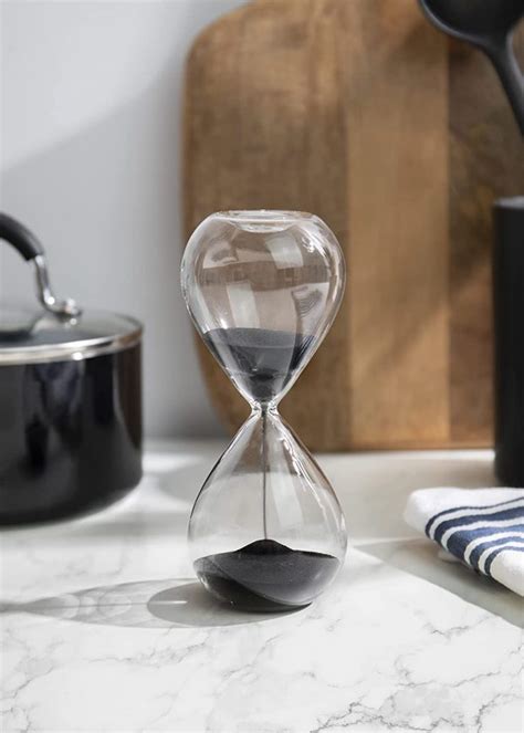 Hourglass With Black Sand Infinity Shop