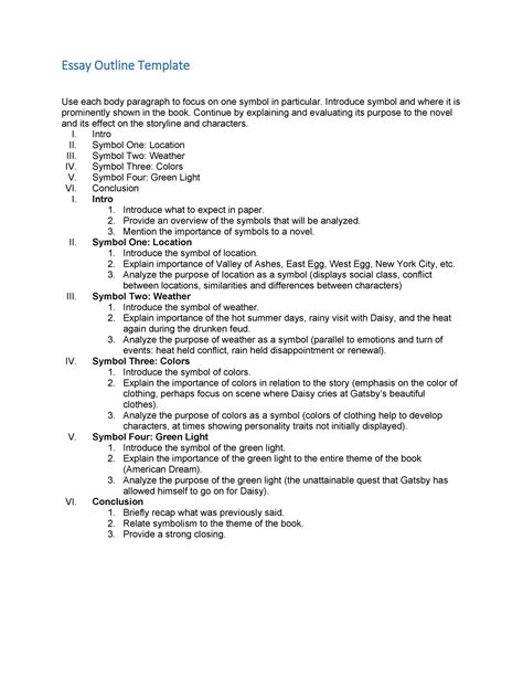 Essay Outline Exercises Cause And Effect Outline Practice Exercise