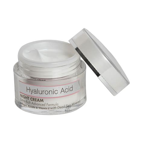 Hyaluronic Acid Night Cream Extra Rich Advanced Formula Collagen Kera