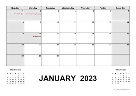2023 Calendar With Holidays Monthly Get Best 2023 News Update