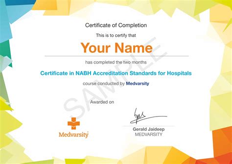Certificate Course On Nabh Accreditation Standards For Hospitals