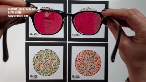 Retro Color Blind Glasses Franqoz Unboxing Video And Ishihara Test Color Blindness Youtube