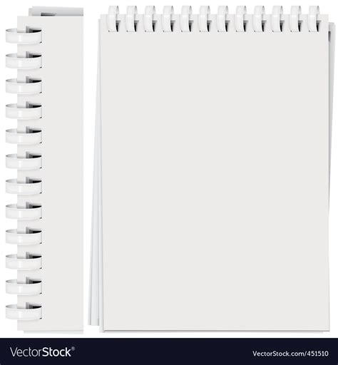 Spiral Bound Notepad Royalty Free Vector Image