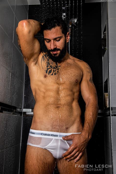 Bulging And Wet In The Shower With Benjamin Rubens Nude Men Nude