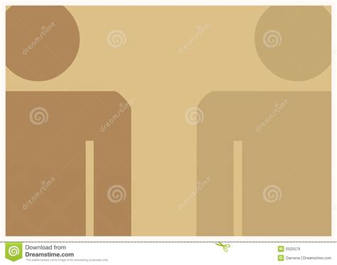 Two Characters Brown Stock Illustration Illustration Of