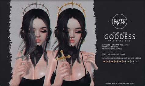 Second Life Marketplace Dazed Goddess Halo And Cross Fatpack