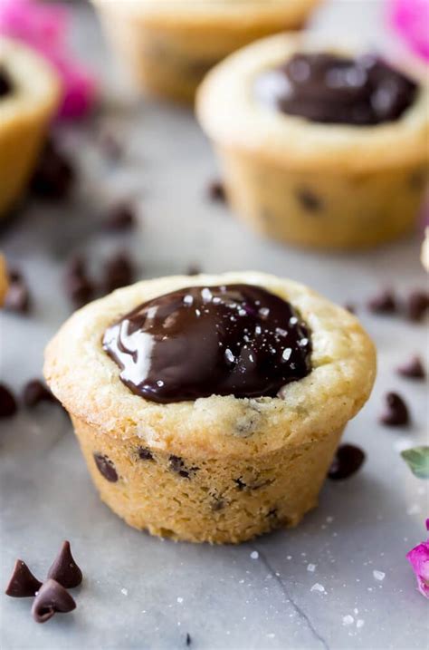 These Chocolate Filled Cookie Cups Are Made Of A Soft Chocolate Chip