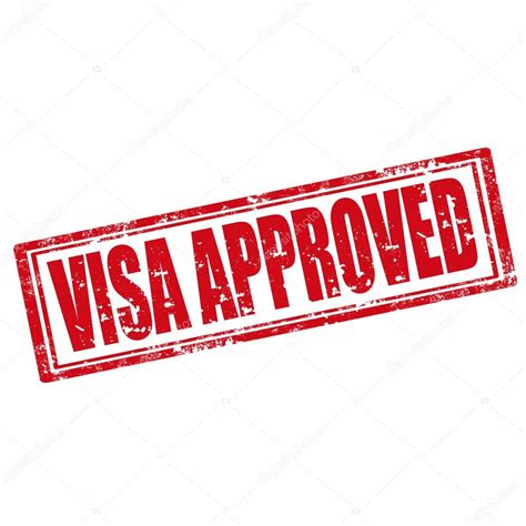 Visa approved stamp | Visa Approved-stamp — Stock Vector 