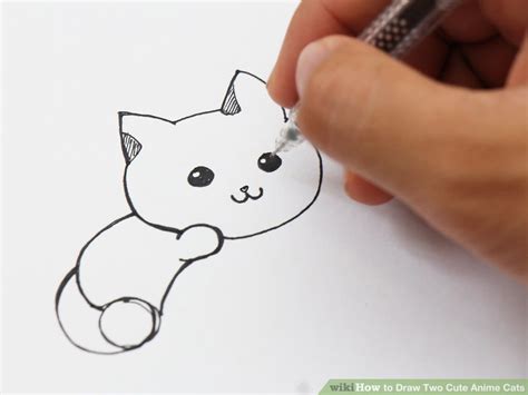 How To Draw Two Cute Anime Cats With Pictures Wikihow