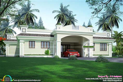 Luxury Single Floor Home Kerala Home Design And Floor Plans 8000