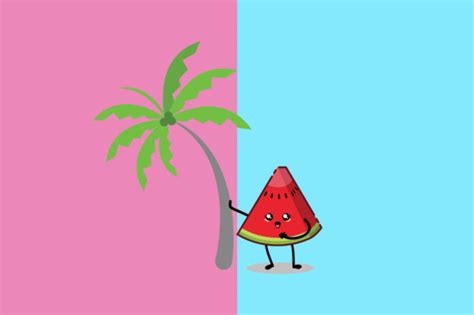 Kawaii Watermelon Graphic By Purplebubble · Creative Fabrica