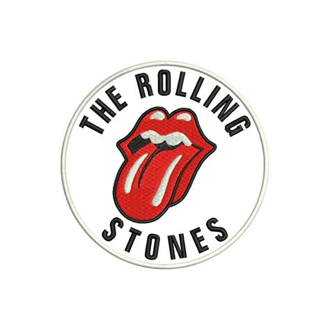 Parche Bordado Rolling Stones Circular