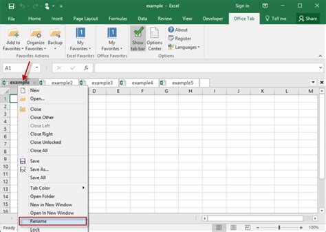 3 Options To Rename One Or Multiple Workbooks In Excel 2016