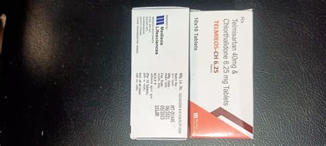 Telmisartan 40 Mg Chlorthalidone 6 25 10 10 Tab Prescription At Rs 11