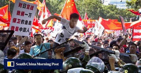 Protests Over Diaoyu Islands Turn Violent Outside Japanese Embassy