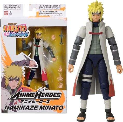 Anime Heroes Official Naruto Shippuden Action Figure Namikaze Minato Poseable Action Figure