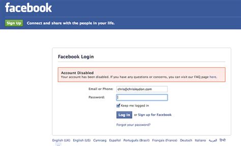 What Happened When Facebook Disabled My Account