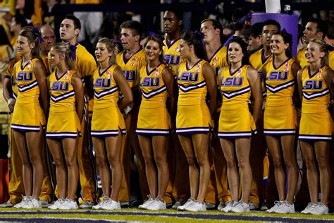 Lsu Cheer With All Those Pretty Legs College Cheerleading