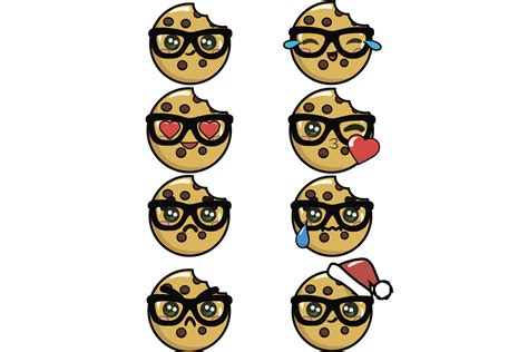 Cookies Emoji Graphic By Lexk · Creative Fabrica
