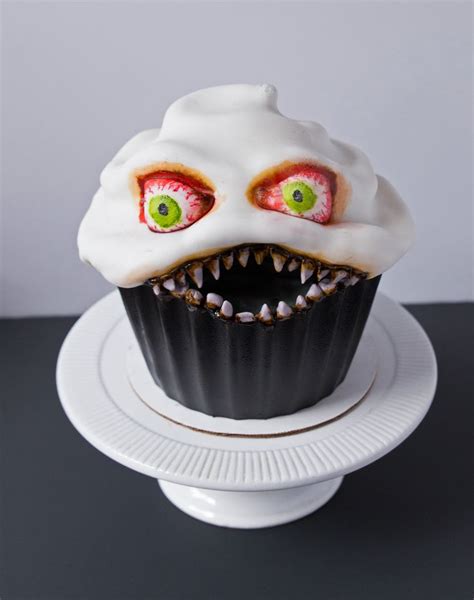 Scary Halloween Cake Ferocious Cupcake Recipe Scary Halloween Cakes Scary Cakes