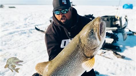 Ice Fishing For Really Big Lake Trout Incredible Underwater Footage