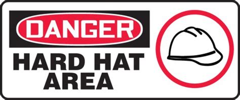 Hard Hat Area OSHA Danger Safety Sign MPPE067