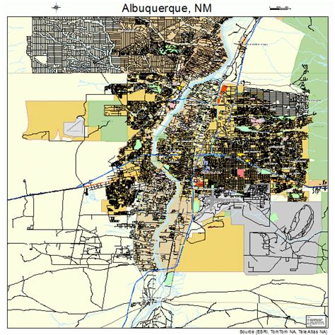 Albuquerque New Mexico Street Map 3502000