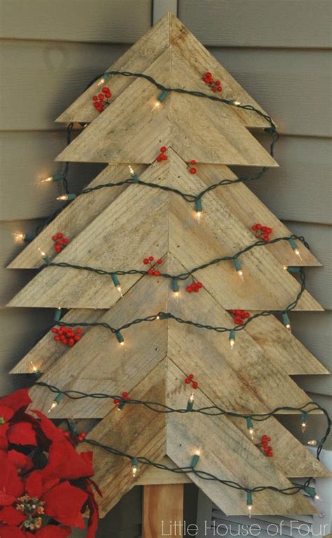 Large Rustic Pallet Christmas Tree Little House Of Four Creating A