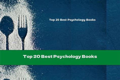 Top 20 Best Psychology Books This Nutrition