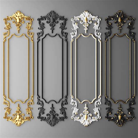 Look at the broad categories of decorative wall trim moulding offering precision. boiserie molding max | Baroque frames, Wall molding, Decor