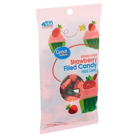 Great Value Strawberry Filled Hard Candy 10 Oz