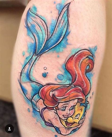 Pin By Kara Bish On Disney Tattoos Mermaid Tattoo Designs Disney