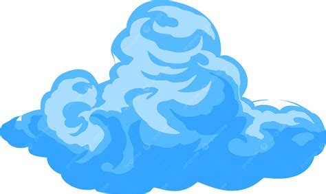 Cómic De Dibujos Animados De Ilustración De Nube Azul Png Nube Azul