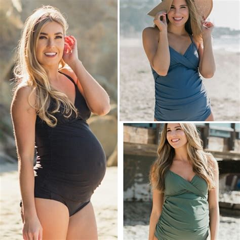 Okaymom Plus Size Maternity Swimwear Pregnant Women Sexy Black Swimsuit
