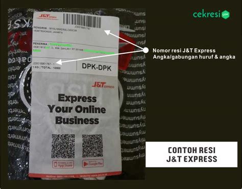 A tracking number is all you need for a quick and easy. Contoh Resi J N T - Puspasari