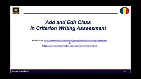 Add And Edit Class In Criterion Writing Assessment Youtube