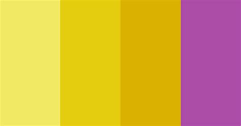 Yellow Purpureus Color Scheme Bright
