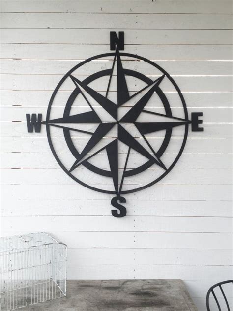 Wall Compass Metal Compass Wall Art Nautical Wall Art Nautical