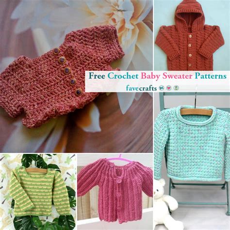 10 Free Crochet Baby Sweater Patterns And Pattern Sets