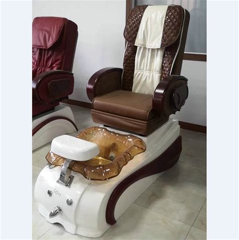 Nail Salon Back Massage Station Spa Foot Manicure Pedicure Chairs With Bowl