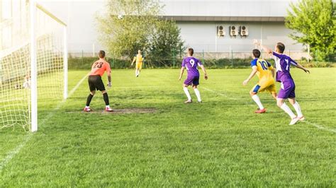 Premium Photo Amateur Football Concept With Match Scene