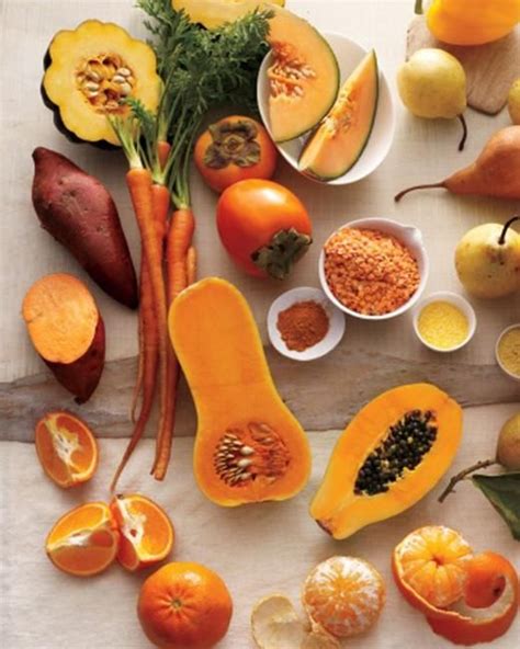 Orange Fruits And Vegetables