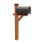 The cedar mailbox post is a simple, natural and attractive post that is at home with many different types of mailbox styles. Decorative Western Cedar Mailbox Post, 6x6 - Traditional ...